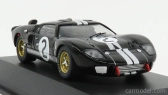 Cmr Ford usa Gt40 Mkii 7.0l V8 Team Shelby American Inc. N 2 Winner 24h Le Mans 1966 B.mclaren - C.amon 1:43 Černá Stříbrná