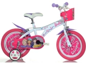 DINO Bikes - Detský bicykel 16" Barbie s košíkom