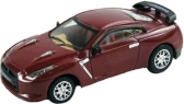 RC kovové mini auto, vínový Nissan