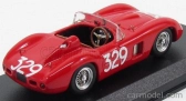 Art-model Ferrari 500tr Spider Ch.0608 N 329 Giro Di Sicilia 1957 G.munaron 1:43 Červená