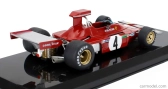 ROZBALENÉ – Edicola Ferrari F1  312 B3 N 4 sezóna 1973 Arturo Merzario – s vitrínou – 1:24 červená