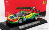 Bburago Ferrari 458 Italia Gt3 4.5l V8 Team Scuderia Corsa N 64 24h Daytona 2015 Andrea Bertolini - Francisco Longo - Daniel Serra - Marcos Gomes 1:43 Červená Zelená Modrá Žlutá