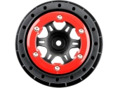 Pro-Line disk 2,2/3,0" Split Six zadný H12 červeno-čierny (2)