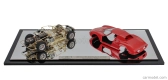 Cmc Ferrari 250lm Car Body + Rolling Chassis 1963 - Con Vetrina - With Showcase 1:18 Red