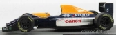 Edicola Williams F1 Fw14b Renault N 5 Nigel Mansell Sezóna 1992 Majster sveta 1:43 Modrá Žltá Biela