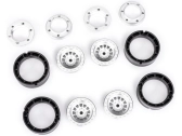 Traxxas 1,0" hliníkový disk strieborný (4)