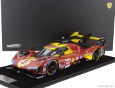 Looksmart Ferrari 499p 3.0l Turbo V6 Team Ferrari Af Corse N 50 Winner 24h Le Mans 2024 Antonio Fuoco - Miguel Molina - Nicklas Nielsen 1:12 Červená Žlutá Černá