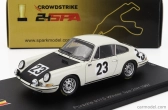 Spark-model Porsche 911 Coupe N 23 Víťaz 24h Spa 1967 Jean Pierre Gaban - Pedro 1:43 Biela Čierna