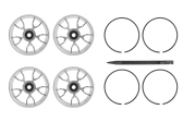 Exway Precision Hub Combo pre Atlas Pro (strieborný) sada 4 ks