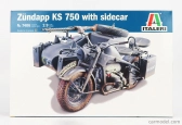 Italeri Zundapp Ks750 s vlečkou Vojenský 1941 1:9 /