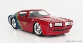 Jada Pontiac Firebird With Wonder Woman Figure 1972 1:32 Červená Modrá