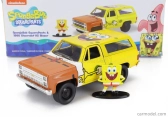 Jada Chevrolet Blazer K5 s figúrkou Spongebob Squarepants 1980 1:32 žltohnedý