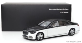 Almost-real Mercedes benz S-class S600 V12 Biturbo Maybach 2021 1:18 Bílá Černá