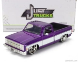 Jada Chevrolet C-10 Pick-up Custom 1985 1:24 Purple White