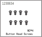 Button Head Screw M2*4 (8)