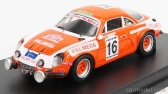 Trofeu Renault Alpine A110 N 16 Rally Firestone 1976 I.sunsundegui - J.larrinaga 1:43 Oranžová biela