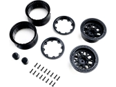 Axial disk kolesa 1.9" KMC Grenade Beadlock, čierny (2 ks)