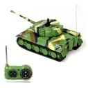RC tank German Tiger 1:72, zelená