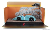 Le mans miniatures Bugatti F1  Type 32 N 6 3rd A.c.f. Gp 1923 With Pilot Driver Figures 1:18 Matt Blue
