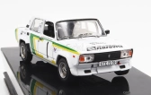 Ixo-models Lada fiat 2105 Vfts N 1 Rally Vltava Pribram 1988 V.blahna - P.schovanek 1:43 Bílá Zelená Žlutá