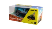 RC Monster Truck kovový 1:64 RTR LED Tempomat 2,4GHz modrý