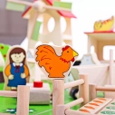 Bigjigs Toys - Velká dřevěná farma - sleva