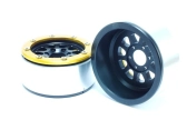 Kovové Beadlock CNC disky Absima Metsafil 1.9 Gear Black/Gold, 2 ks