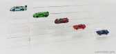 Atlantic Vetrina display box Espositore - Pre 36 Cars 1/64 Lungh.lenght Cm 50.0 X Largh.width Cm18.8 X Alt.height Cm 13.5 (altezza Utile Tra I Ripiani Cm Inner Height Among Shelves) 1:64 Plastic Display