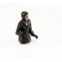 1/16 půl figurka sovětského velitele tanku T-34 z 2 sv. války, ručně malovaný