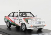 Trofeu Ford england Escort Mkii Rs 2000 N 14 Rally Hunsruck 1984 M.werner - M.feltz 1:43 Biela červená zelená