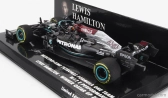 Minichamps Mercedes gp F1 W12 Mercedes M12 Eq Power+ Team Amg Petronas Motorsport Formula One N 44 Winner Qatar Gp 2021 Lewis Hamilton 1:43 Black Green
