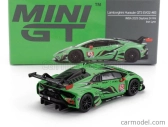 Mini-gt Lamborghini Huracan Gt3 Evo2 Team Iron Lynx N 63 Imsa 24h Daytona 2023 Mirko Bortolotti - Andrea Caldarelli - Roman Grosjean - Jordan Pepper 1:64 Green