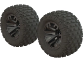 Arrma koleso 2,8" MT Gun Metal, pneu dBoots Fortress (2)