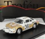 Trofeu Renault Alpine A110 N 36 Rally Ypres 1972 F.vandecaveye - W.plas 1:43 Bílé Zlato