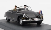Rio-models Citroen Ds19 Cabriolet Osobný automobil Generál Charles De Gaulle Návšteva Džibuti 1959 1:43 Čierna