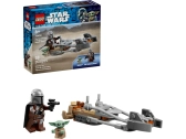 LEGO Star Wars - Mandalorian a Grogu a speederová motorka