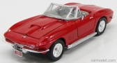 Motor-max Chevrolet Corvette Cabriolet 1967 1:24 Red