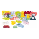 Malá noha Vzdelávacie puzzle so zvieratami Abeceda