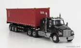 Dm-models Kenworth T880 Sbfa Truck Container 40 1990 1:50 Černá Hnědá