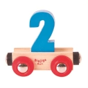 Bigjigs Rail Vagónek dřevěné vláčkodráhy - Číslo 2