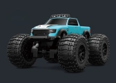 RC obojživelné auto Valiant, modrá + náhradní baterie
