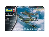 Revell Messerschmitt Bf109G-10, Spitfire Mk.V (1:72) (set)