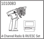 HBP240169 - (1010083) 4-Channel Radio & RX/ESC Set