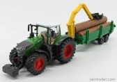 Bburago Fendt Vario 1000 Traktor s přepravníkem dřeva 2016 1:50, zelená