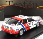 Trofeu Ford england Sierra Xr 4x4 Team Fina (night Version) N 4 Boucles De Spa 1988 M.lovell - T.herryman 1:43 Bílá Červená Modrá