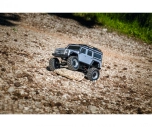 RC auto Land Rover Defender Rock Crawler, strieborná