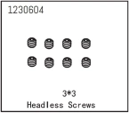 Headless Screw M3*3 (8)