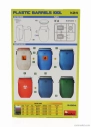 Miniart Accessories Plastic Barrels Oil 1:24 /