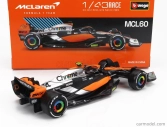 Bburago Mclaren F1 Mcl60 Team Mclaren N 4 2nd British Gp 2023 Lando Norris 1:43 oranžová čierna modrá