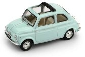 Brumm Fiat Nuova 500d 1960 Tetto Aperto - Otvorené 1:43 Veľmi svetlomodrá
